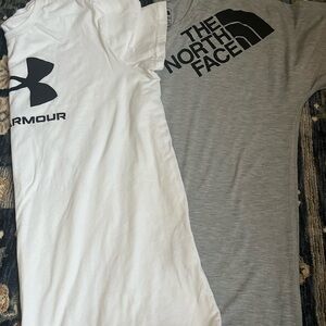 Under Armour & The North Face T-Shirts- Sz L
